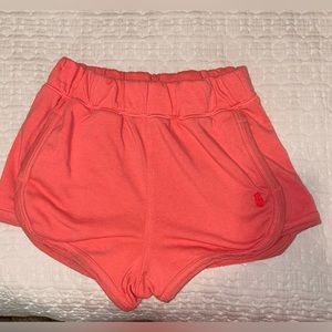 Free people movement pull on coral shorts